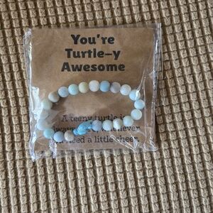 NWT Sea Turtle Bracelet Beads Bracelets Natural Stone Turquise Stretch